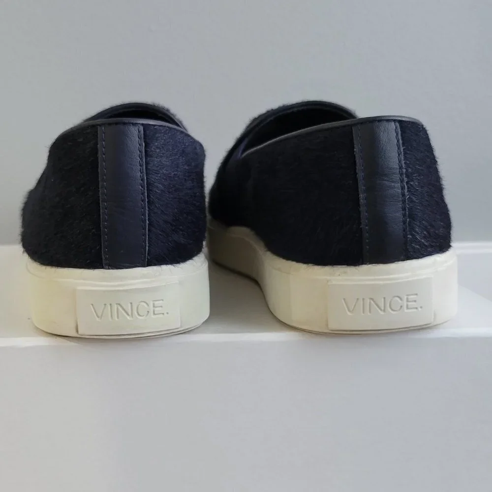 VINCE Blair - 12   Blue Slip on Suede Sneakers